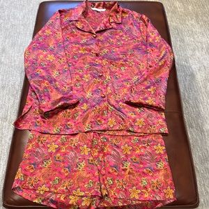 Victoria’s Secret women’s size medium two-piece, long sleeve pajama set.